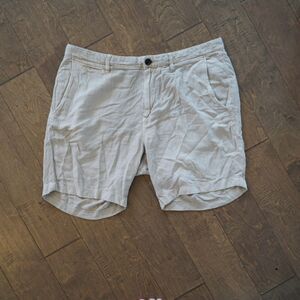 John Varvatos Men's Johnny Shorts In Hemp Size:34